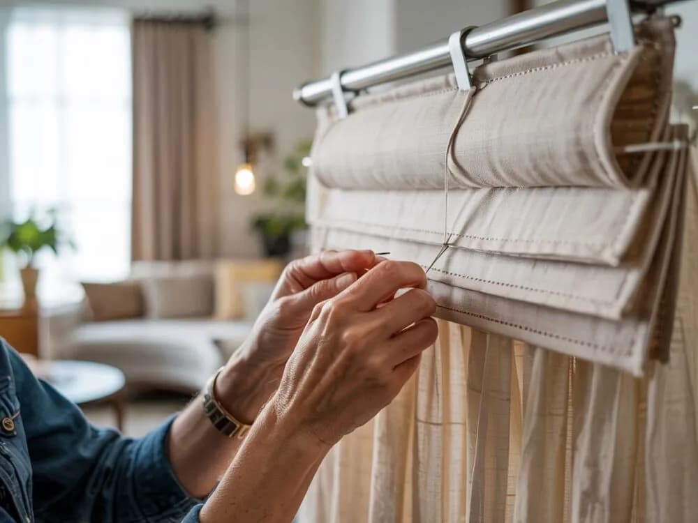 Jak zrobić roletę rzymską na karnisz bez zbędnych trudności